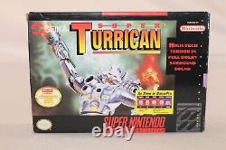 Super Turrican SNES Super Nintendo Complete CIB Great Condition! RARE