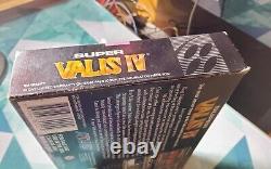 Super Valis IV 4 Super Nintendo SNES CIB 100% Complete in Box w Reg Card Atlus