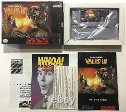 Super Valis IV Super Nintendo SNES CIB 100% Complete Near Mint Rare Early ATLUS