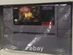 Super Valis IV Super Nintendo SNES CIB 100% Complete Near Mint Rare Early ATLUS