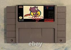 Super Widget (Super Nintendo SNES) Authentic Tested Cart Manual Box Rare