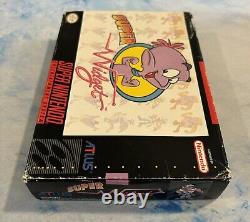 Super Widget (Super Nintendo SNES) Authentic Tested Cart Manual Box Rare