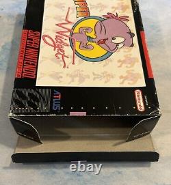 Super Widget (Super Nintendo SNES) Authentic Tested Cart Manual Box Rare