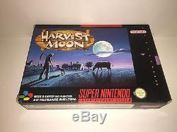 Super nintendo SNES HARVEST MOON (PAL) natsume 1997 boxed/complete VERY RARE