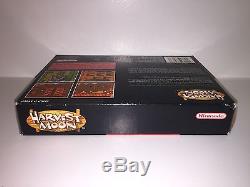 Super nintendo SNES HARVEST MOON (PAL) natsume 1997 boxed/complete VERY RARE