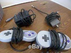 Super nintendo SNES Video system console 10 games 2 controllers clue Madden