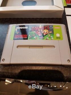 Super nintendo SNES ZOMBIES (PAL) konami 1993 boxed/complete UKV nice & RARE