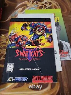 Swat Kats SNES Super Nintendo Complete CIB Original Authentic Tested