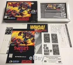Swat Kats (Super Nintendo SNES) 100% Complete CIB Very Rare Ex