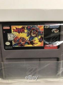 Swat Kats (Super Nintendo SNES) 100% Complete CIB Very Rare Ex