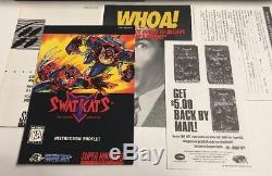 Swat Kats (Super Nintendo SNES) 100% Complete CIB Very Rare Ex