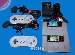 TESTED Restored Fully WORKING SNES Console with 5 Mario Games SUPER NINTENDO