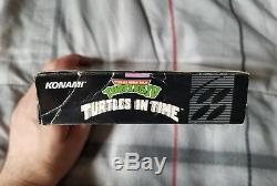 TMNT IV Turtles in Time (Super Nintendo SNES) CIB Complete in Box Authentic