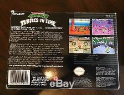 TMNT Teenage Mutant Ninja Turtles IV Turtles in Time Super Nintendo SNES'92 CIB