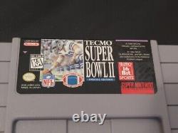 Tecmo Super Bowl II 2 Special Edition (Super Nintendo SNES) RARE authentic