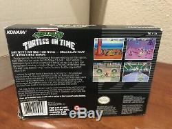 Teenage Mutant Ninja Turtles IV Turtles in Time Super Nintendo SNES CIB TMNT 4