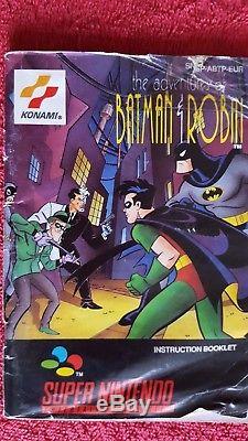 The Adventures Of Batman & Robin Boxed, Tested Super Nintendo Snes Pal
