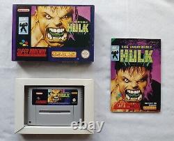 The Incredible Hulk SNES NM/ M Collector's RARE Super Nintendo CIB Boxed