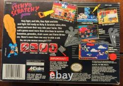The Itchy And Scratchy Game, Snes, Box &Insert, No Poster Or Manual