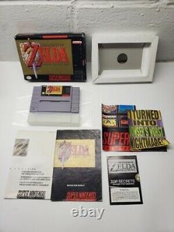 The Legend of Zelda A Link to the Past SNES Complete in Box with sealed Secrets