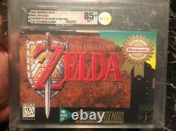 The Legend of Zelda A Link to the Past SNES New Sealed VGA Graded 85+ GOLD GEM