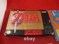 The Legend of Zelda A Link to the Past (Super Nintendo SNES) COMPLETE with Box O1