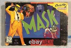 The Mask Super (Nintendo SNES) Box Manual Game Tested Authentic Extremely Rare