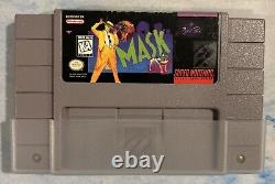 The Mask Super (Nintendo SNES) Box Manual Game Tested Authentic Extremely Rare