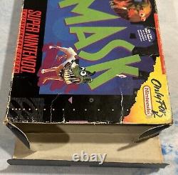 The Mask Super (Nintendo SNES) Box Manual Game Tested Authentic Extremely Rare