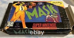 The Mask Super (Nintendo SNES) Box Manual Game Tested Authentic Extremely Rare