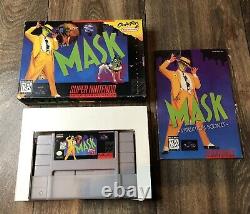 The Mask Super Nintendo SNES CIB Cart Box Manual Rare HTF