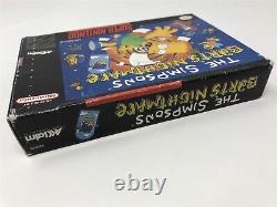 The Simpsons Bart's Nightmare Super Nintendo Snes Complete In Box CIB