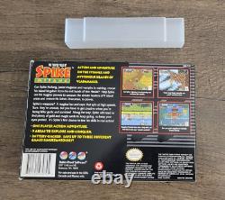 The Twisted Tales of Spike McFang SNES Nintendo 1993 COMPLETE with POSTER