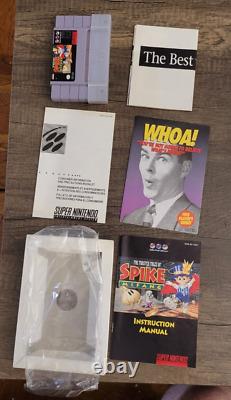 The Twisted Tales of Spike McFang SNES Nintendo 1993 COMPLETE with POSTER