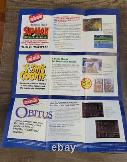 The Twisted Tales of Spike McFang SNES Nintendo 1993 COMPLETE with POSTER