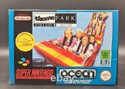 Theme Park Nintendo Super Nintendo SNES Complete PAL FAH Excellent Condition