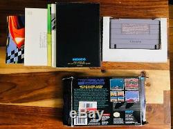 Top Gear 3000 Super Nintendo SNES 1995 CIB Complete Box Manual Poster Reg 100%