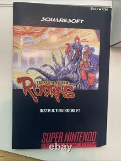Treasure of the Rudras SNES Timewalk Games Complete Very Rare