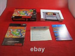 Troddlers (Super Nintendo SNES) COMPLETE with Box manual game poster WORKS