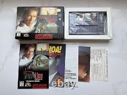 True Lies Super Nintendo SNES CIB Cart Box Manual Inserts Poster Reg Card