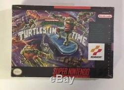 Turtles In Time SNES Super Nintendo BRAND NEW FACTORY SEALED Very Rare First RUN