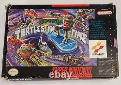 Turtles in Time SNES With Box NO MANUAL Super Nintendo