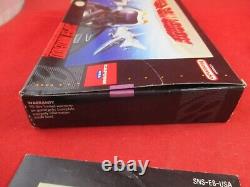 U. N. Squadron (Super Nintendo Entertainment System SNES, 1991) COMPLETE withBox #Q