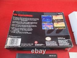 U. N. Squadron (Super Nintendo Entertainment System SNES, 1991) COMPLETE withBox #Q