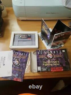 Ultimate Mortal Kombat 3 (SNES Super Nintendo) AUTHENTIC CIB Complete Box Manual