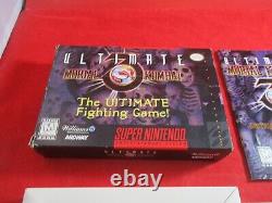 Ultimate Mortal Kombat 3 Super Nintendo SNES COMPLETE with Box manual game WORKS
