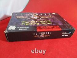 Ultimate Mortal Kombat 3 Super Nintendo SNES COMPLETE with Box manual game WORKS