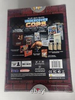 Undercover Cops Collector's Edition (SNES, Super Nintendo) Limited Run Games New