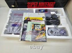 Unused Super Nintendo Snes (Mario World Console) Fully Complete in Box (Cib)