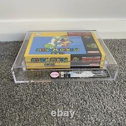 VGA GRADED 80+ NM Super Mario World Super Nintendo (SNES), AUS, PAL Game